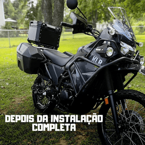 Baú para Moto 45L de Alumínio com Suporte 3