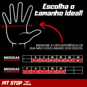 Luva Motoqueiro Impermeável de Alta Resistência