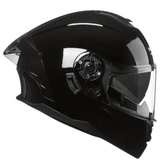 Capacete Preto com Viseira Solar 1